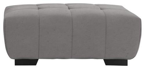 HOCKER in Textil Grau - Schwarz/Grau, Konventionell, Textil/Metall (106/40/72cm) - Hom`in