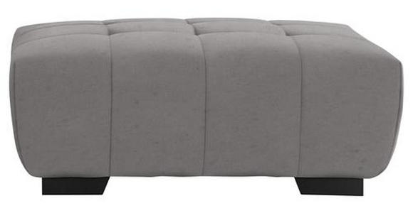 HOCKER in Textil Grau  - Schwarz/Grau, KONVENTIONELL, Textil/Metall (106/40/72cm) - Hom`in