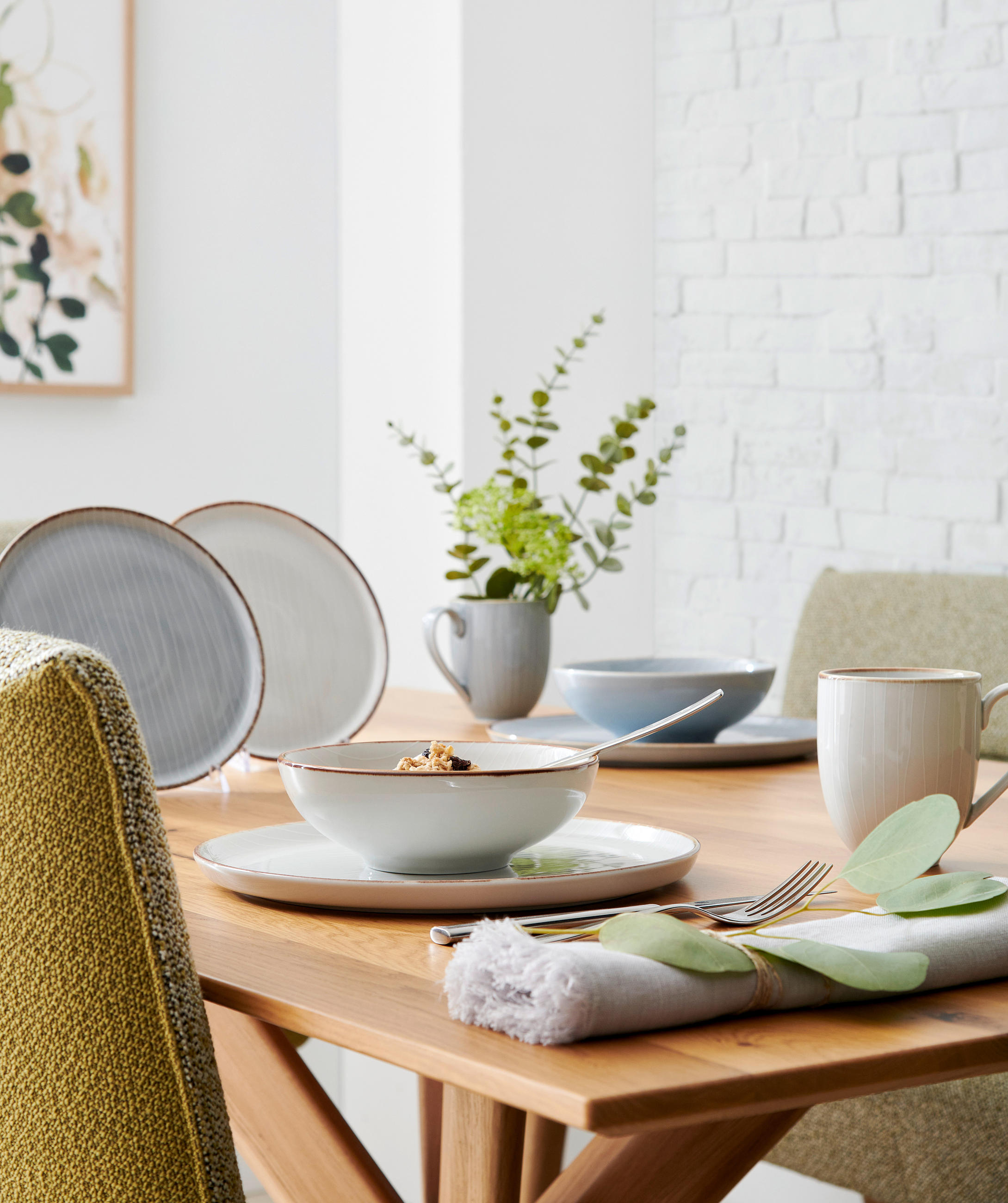 KOMBINOVANÁ SOUPRAVA, 24dílné, porcelán - šedá, Design, keramika - Landscape