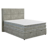 BOX KREVET 160/200 cm     pastelno zelena  - pastelno zelena/crna, Moderno, drvni materijal/drvo (160/200cm) - Hom`in