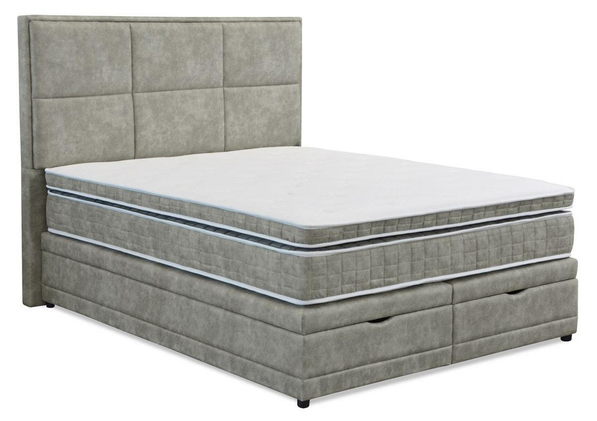 BOX KREVET 160/200 cm     pastelno zelena  - pastelno zelena/crna, Moderno, drvni materijal/drvo (160/200cm) - Hom`in