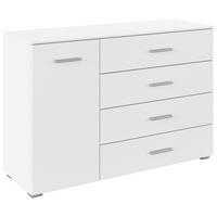 SIDEBOARD  120/81/42 cm 4 Schublade(n)  - Alufarben/Weiß, KONVENTIONELL, Holzwerkstoff/Kunststoff (120/81/42cm) - home24
