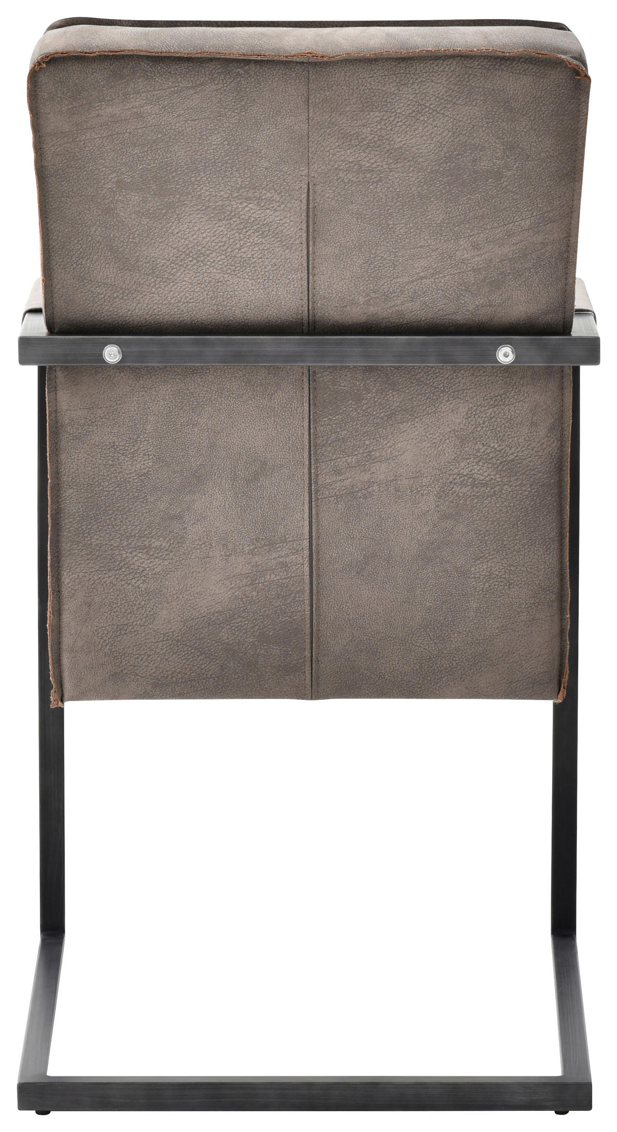 SCHWINGSTUHL  in Eisen  - Taupe/Schwarz, KONVENTIONELL, Textil/Metall (51,5/92/70cm) - MID.YOU