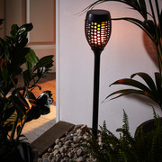 SOLARLEUCHTE - Schwarz, Design, Kunststoff (12/74cm)