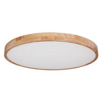 LED PLAFONJERA - bela/prirodna boja, Prirodno, metal/plastika (80/10,5cm)
