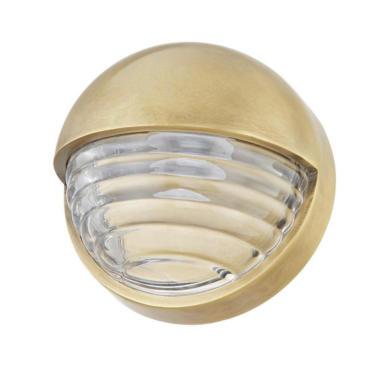 LED-WANDLEUCHTE 14,2/9,5 cm    - Nickelfarben, KONVENTIONELL, Glas/Metall (14,2/9,5cm) - Elstead Lighting