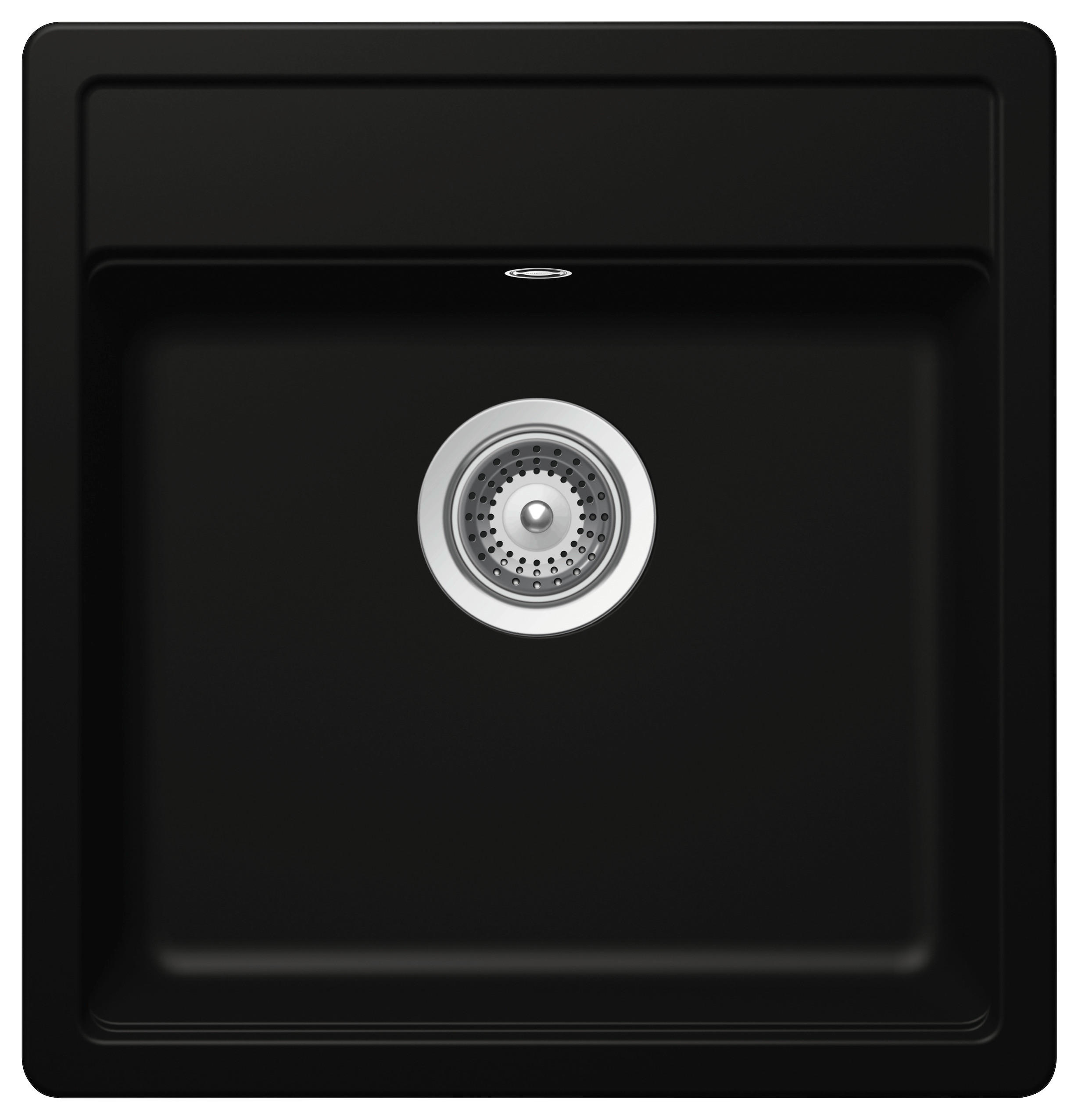 SPÜLE MONO N-100S-A / MONN100SASTO  - Schwarz, Basics, Stein (49/29/51cm) - Schock