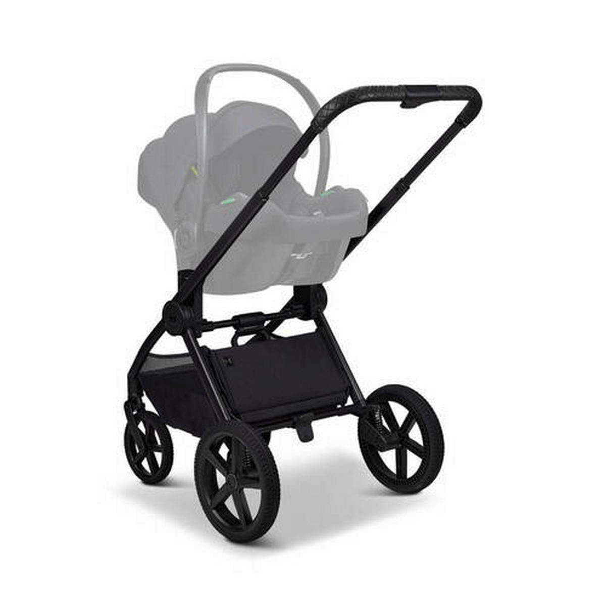 KOMBIKINDERWAGEN  Gio Fold ETPU  Tonka  - Schwarz/Mokka, Basics, Textil/Metall (120/58/92cm) - Moon Edition