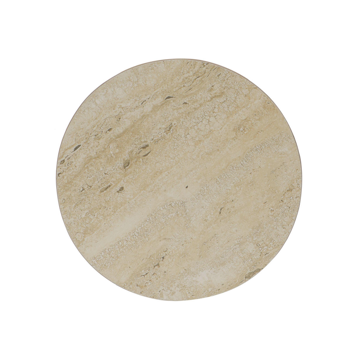 BEISTELLTISCH 30/30/64 cm Naturfarben, Rot rund  - Rot/Naturfarben, MODERN, Keramik/Metall (30/30/64cm) - Milino