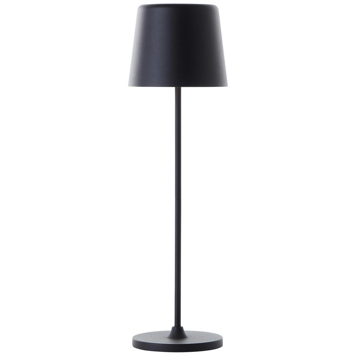 AKKU-TISCHLEUCHTE Kaami 10/37 cm   - Schwarz, Basics, Kunststoff/Metall (10/37cm) - Brilliant
