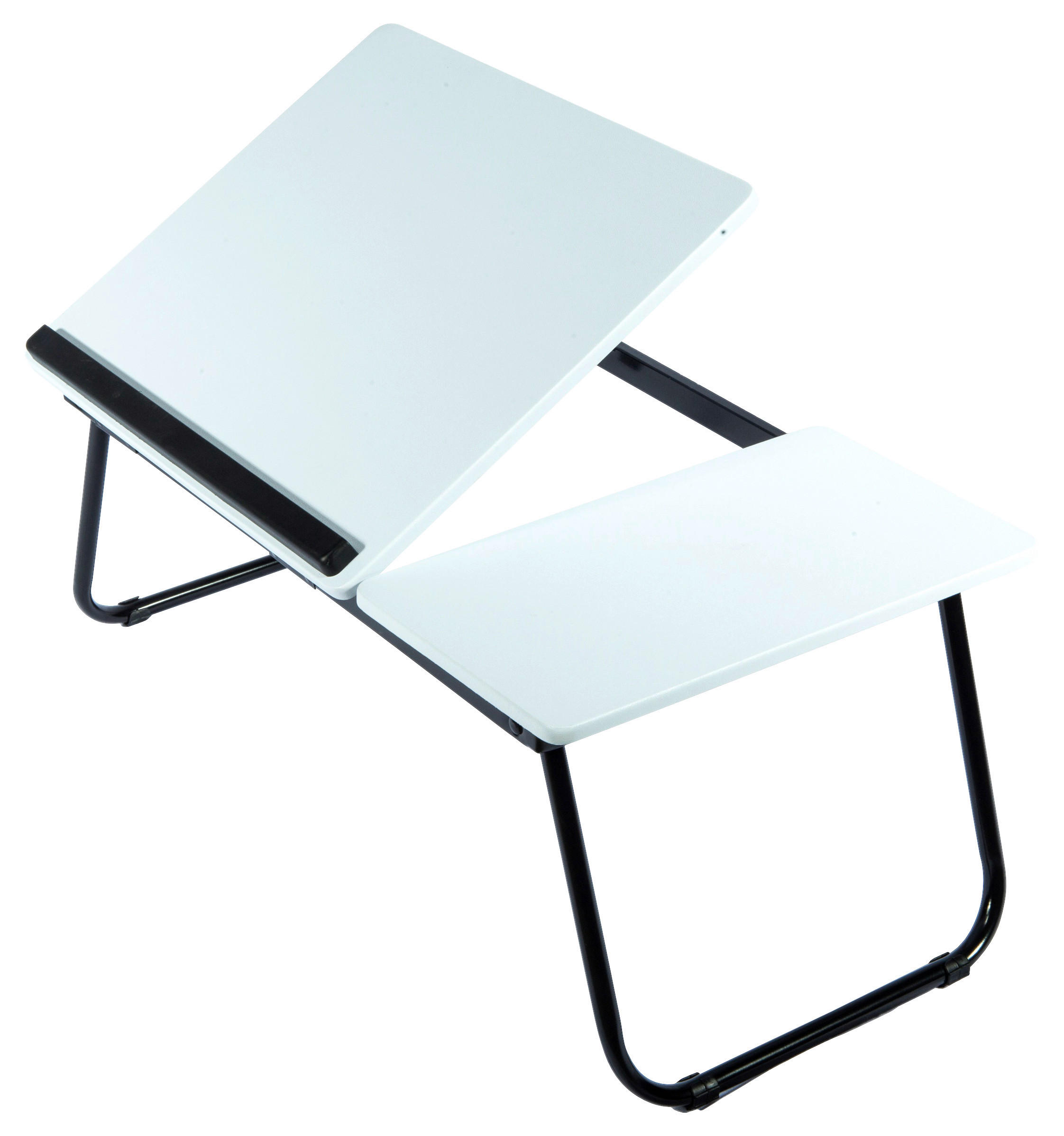 MASĂ PENTRU LAPTOP in lemn, metal 55/23/32 cm  - alb/negru, Basics, lemn/metal (55/23/32cm) - Carryhome