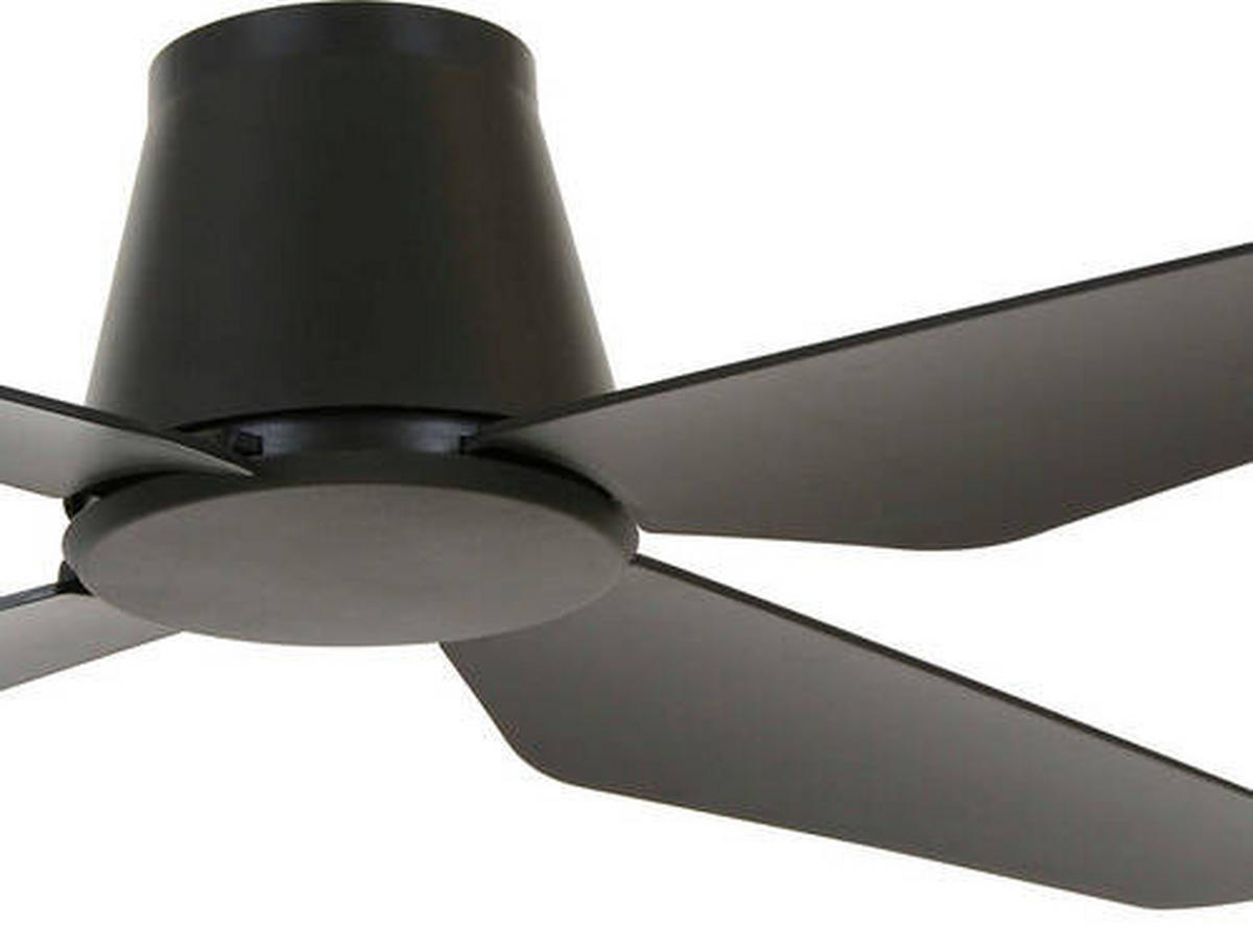 DECKENVENTILATOR Aria 122/21 cm   - Schwarz, Basics, Kunststoff (122/21cm) - P & B