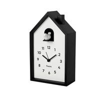 UHR Schwarz, Weiß  - Schwarz/Weiß, Design, Kunststoff/Metall (12/20,5/6cm)