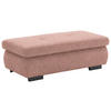 HOCKER in Textil Rostfarben  - Rostfarben/Schwarz, Design, Textil/Metall (138/44/67cm) - Beldomo Style