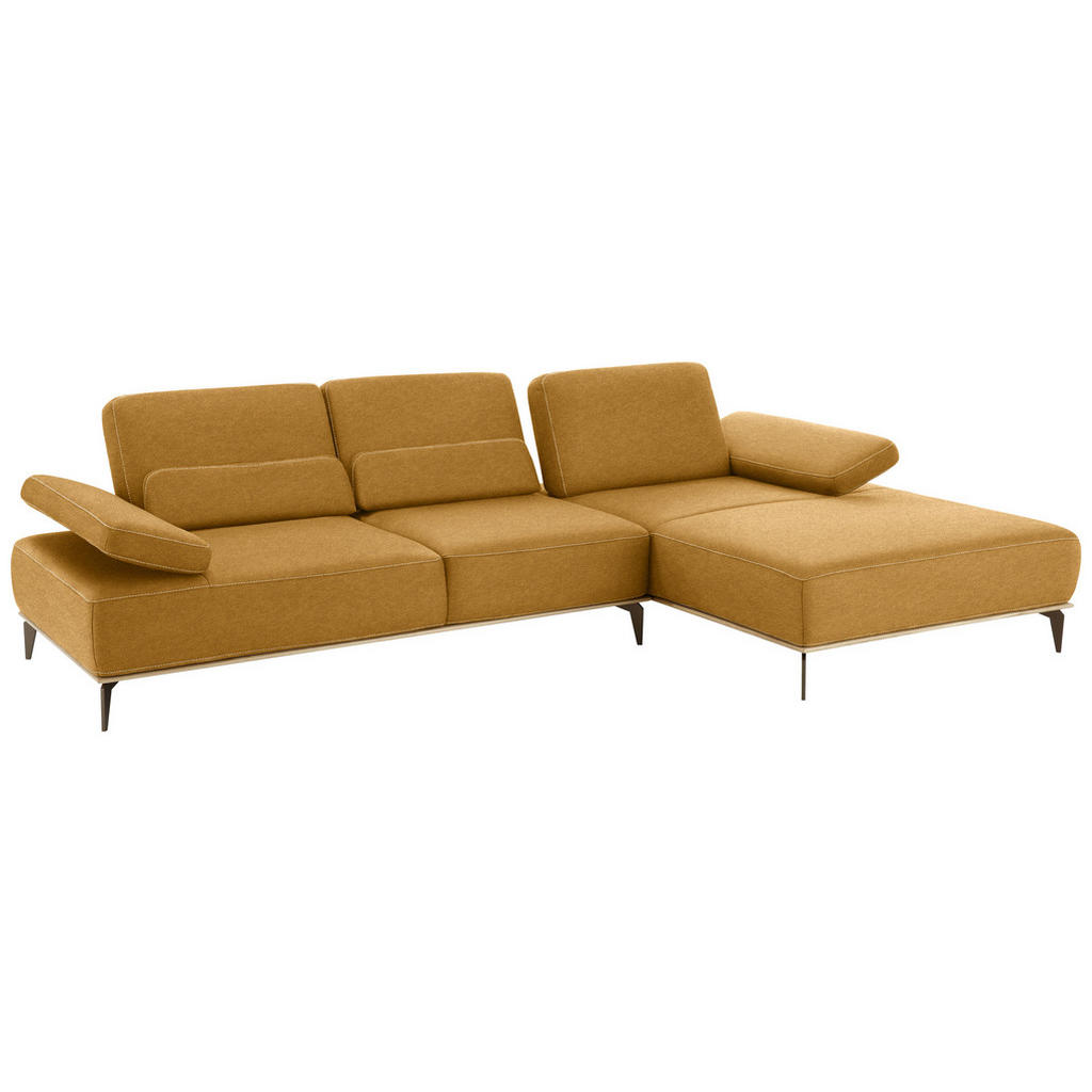 Thumbnail - Valnatura Ecksofa 16580 Sprint, Hellbraun, Textil, Uni, 4-Sitzer, Ottomane rechts, nicht einzeln stellbar, L-Form, 298x1...