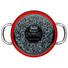 FLEISCHTOPF Edelstahl 3,7 L - Rot, Basics, Glas/Metall (20cm) - Silit