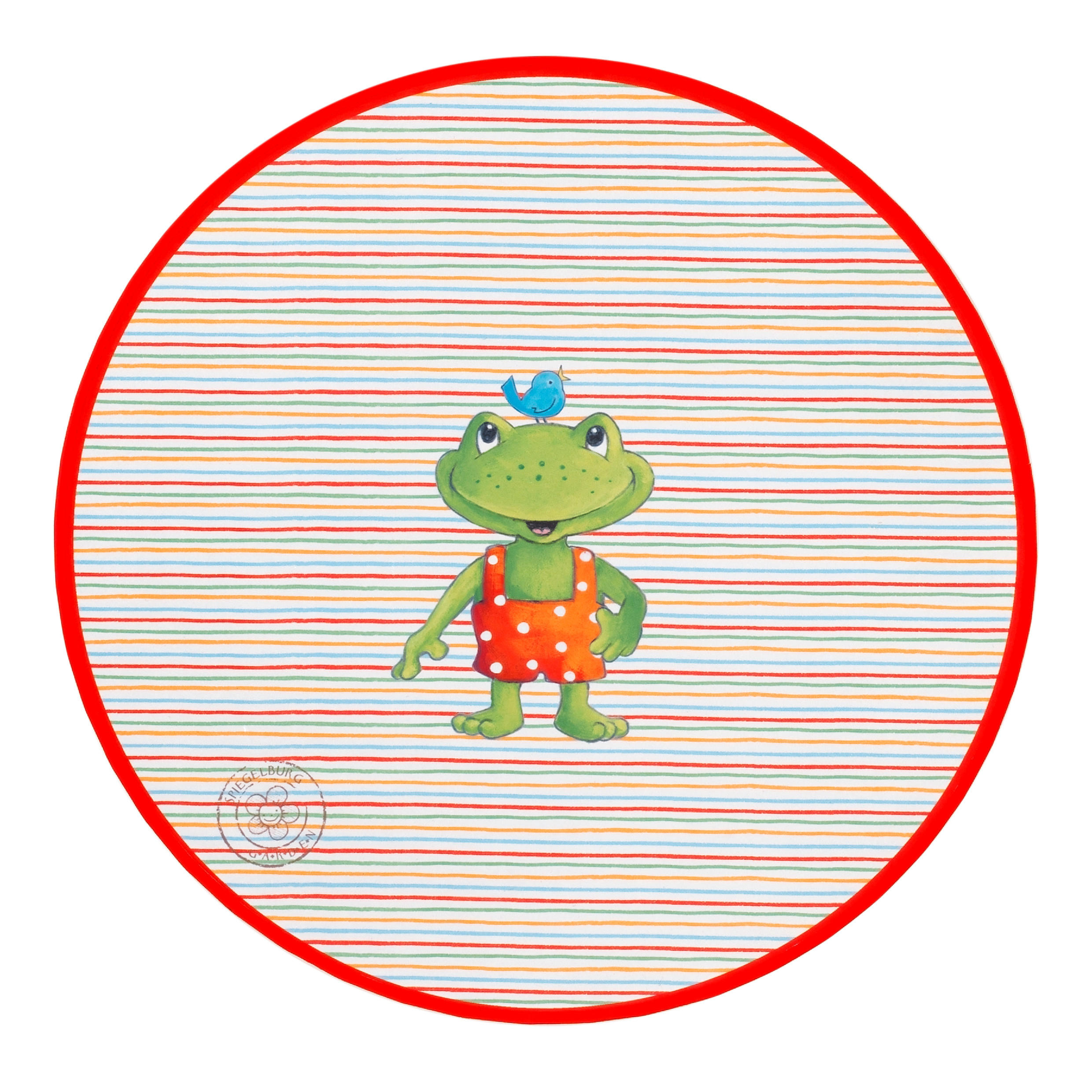KINDERTEPPICH 100 cm Spiegelburg G.A.R.D.E.N  - Rot/Orange, Trend, Kunststoff/Textil (100cm)