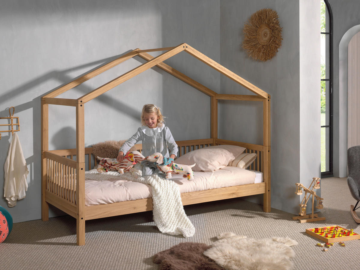 HAUSBETT Rollrost 90/200 cm  in Naturfarben  - Naturfarben, MODERN, Holz (90/200cm) - MID.YOU