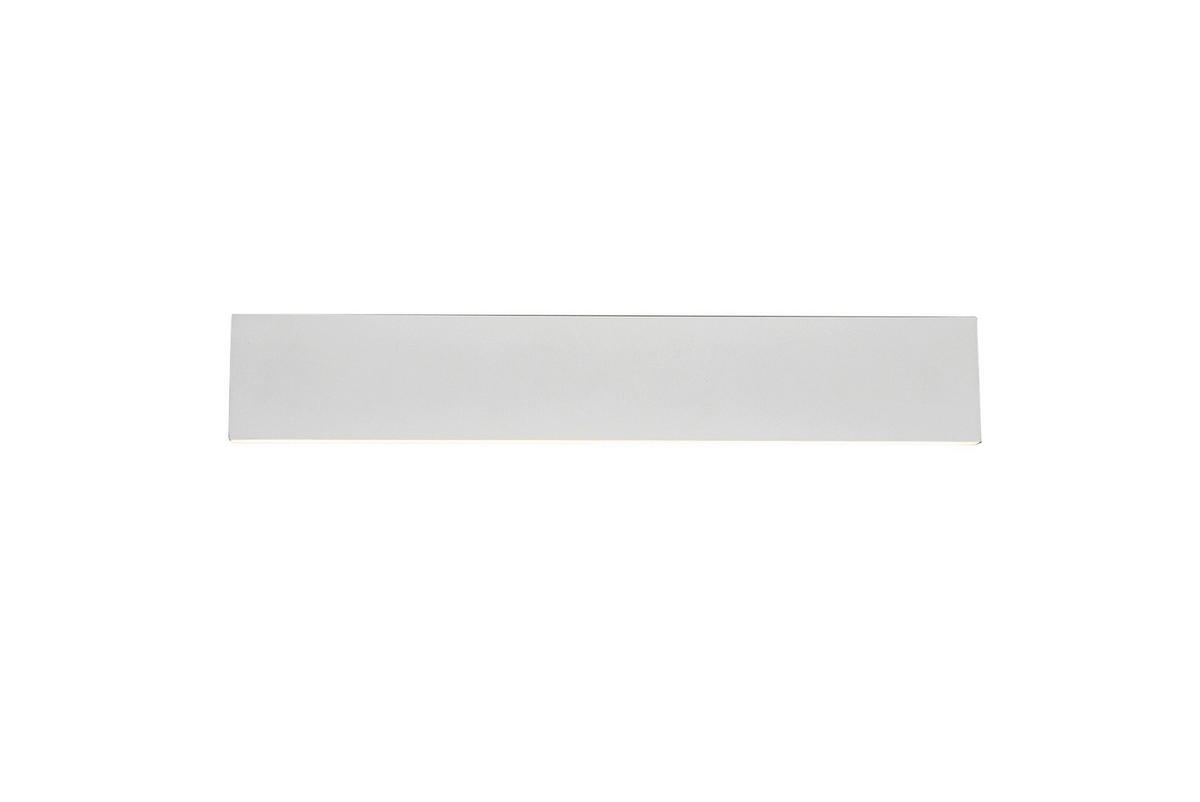 NÁSTENNÉ LED SVIETIDLO, 47/8/4,5 cm - biela, Basics, kov/plast (47/8/4,5cm)