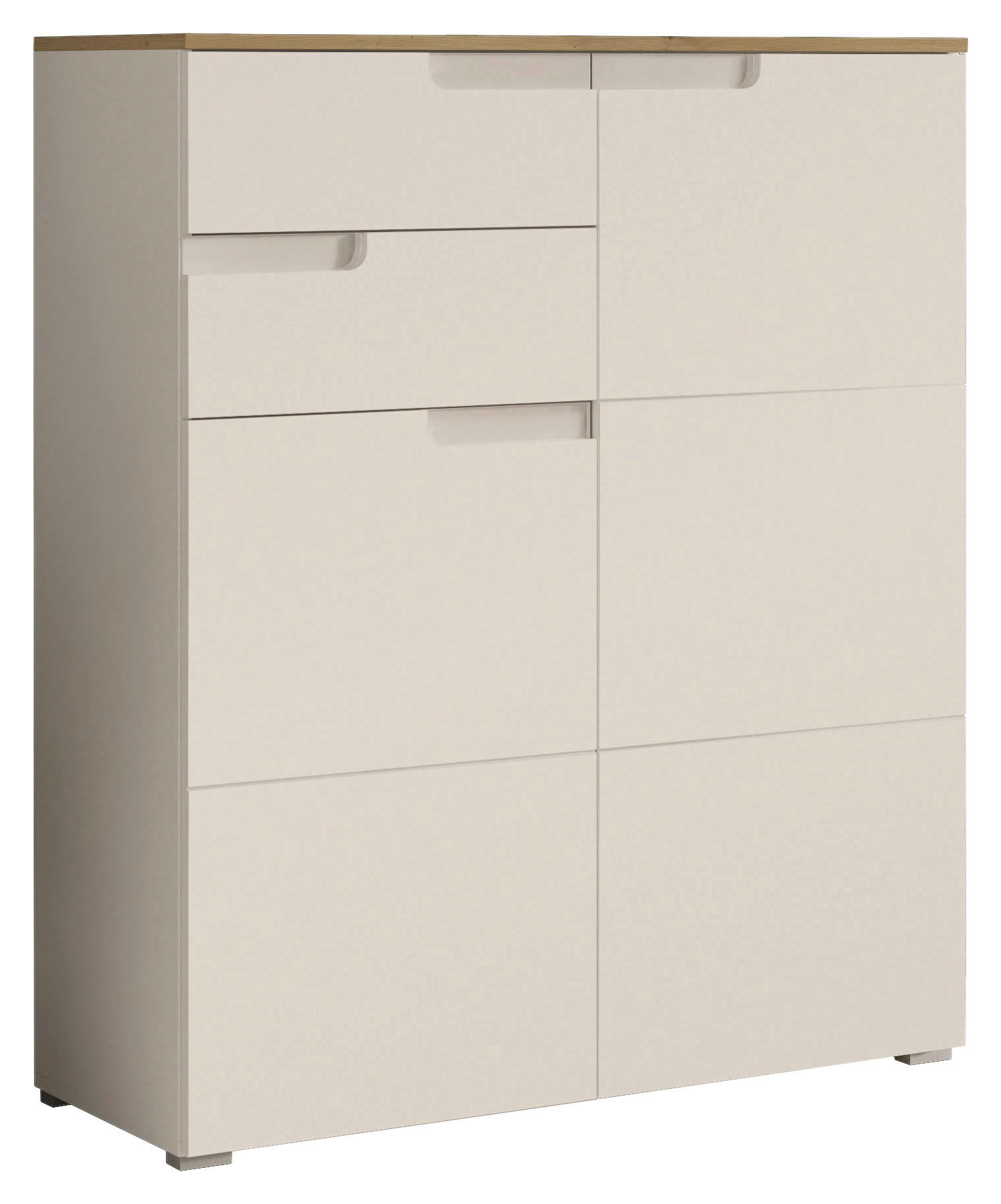 KOMMODE  in 100/119/40 cm  - Kaschmir/Eiche Artisan, Design, Holzwerkstoff (100/119/40cm) - home24