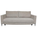 SCHLAFSOFA Cord Naturfarben  - Schwarz/Naturfarben, KONVENTIONELL, Textil/Metall (222/93/98cm) - Carryhome