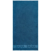 SAUNATUCH BONITA Nickelfarben, Petrol  - Petrol/Nickelfarben, KONVENTIONELL, Textil (90/180cm) - Bio:Vio