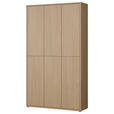 SCHUHSCHRANK 109,2/191,9/34,9 cm  - Eichefarben/Grau, MODERN, Holzwerkstoff/Kunststoff (109,2/191,9/34,9cm) - Carryhome