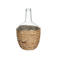 VASE 32 cm  - Klar/Naturfarben, Natur, Glas/Holz (19,5/32cm) - Ambia Home