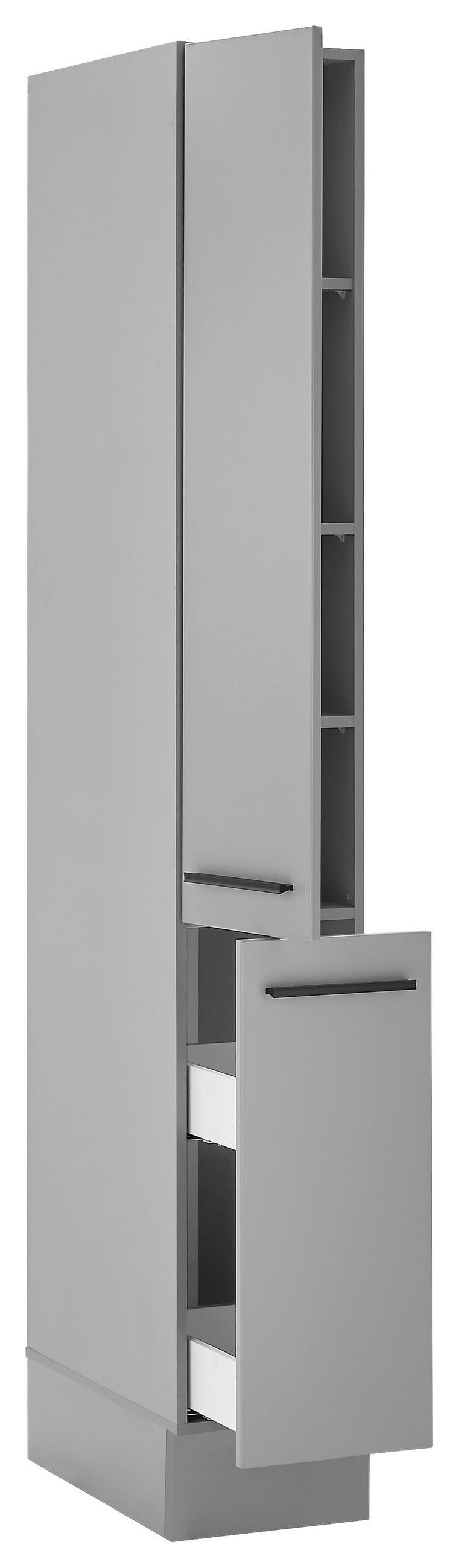 ELEMENT NA IZVLAČENJE    - siva/crna, Design, drvni materijal/plastika (30/211/57cm) - MID.YOU