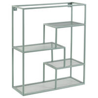 VÄGGHYLLPLAN 50/60/18 cm  - grön, Basics, metall (50/60/18cm) - home24