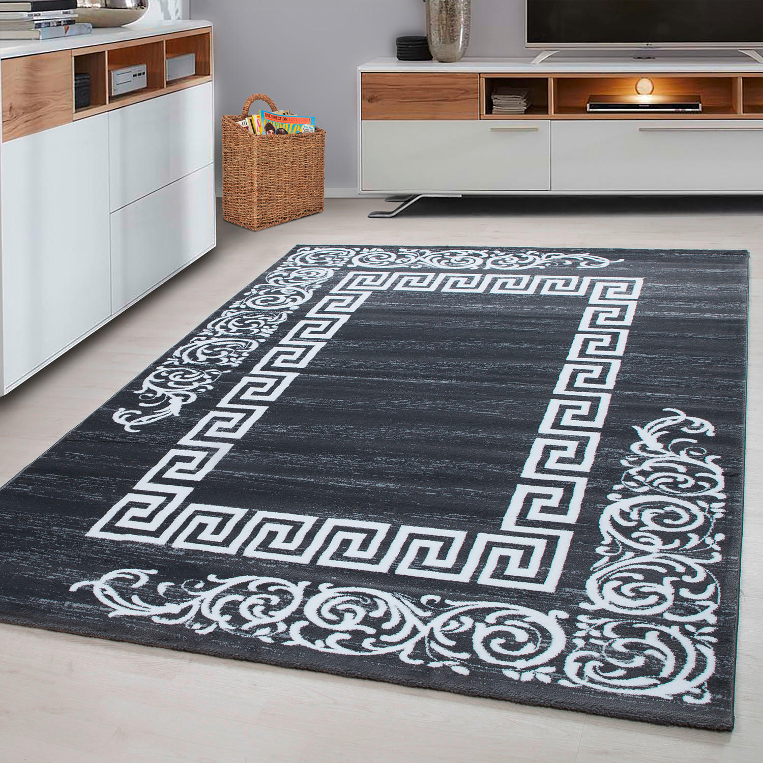FLATVÄVD MATTA 140/200 cm Miami  - grå, Design, textil (140/200cm) - Novel