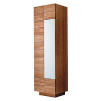 GARDEROBENSCHRANK 64/202/42,5 cm  - Eichefarben, Design, Glas/Holz (64/202/42,5cm) - Voglauer