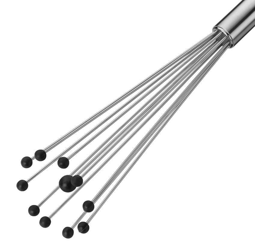SCHNEEBESEN Profi Plus  - Edelstahlfarben/Schwarz, Basics, Metall (27cm) - WMF