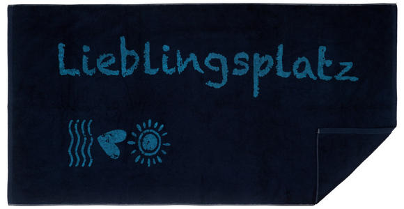 STRANDTUCH Blau 90/180 cm  - Blau, Trend, Textil (90/180cm) - Esposa