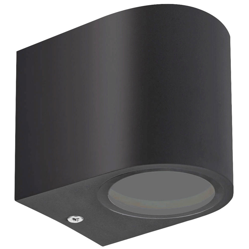 ZUNANJA STENSKA SVETILKA     8/7,3/9,5 cm          - črna, Basics, kovina (8/7,3/9,5cm)