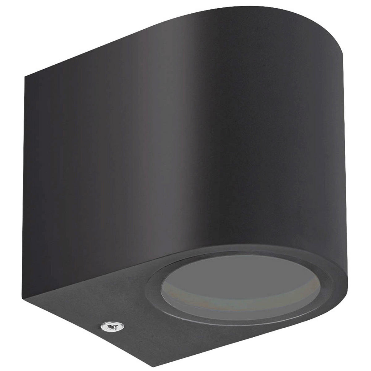 ZUNANJA STENSKA SVETILKA     8/7,3/9,5 cm          - črna, Basics, kovina (8/7,3/9,5cm)