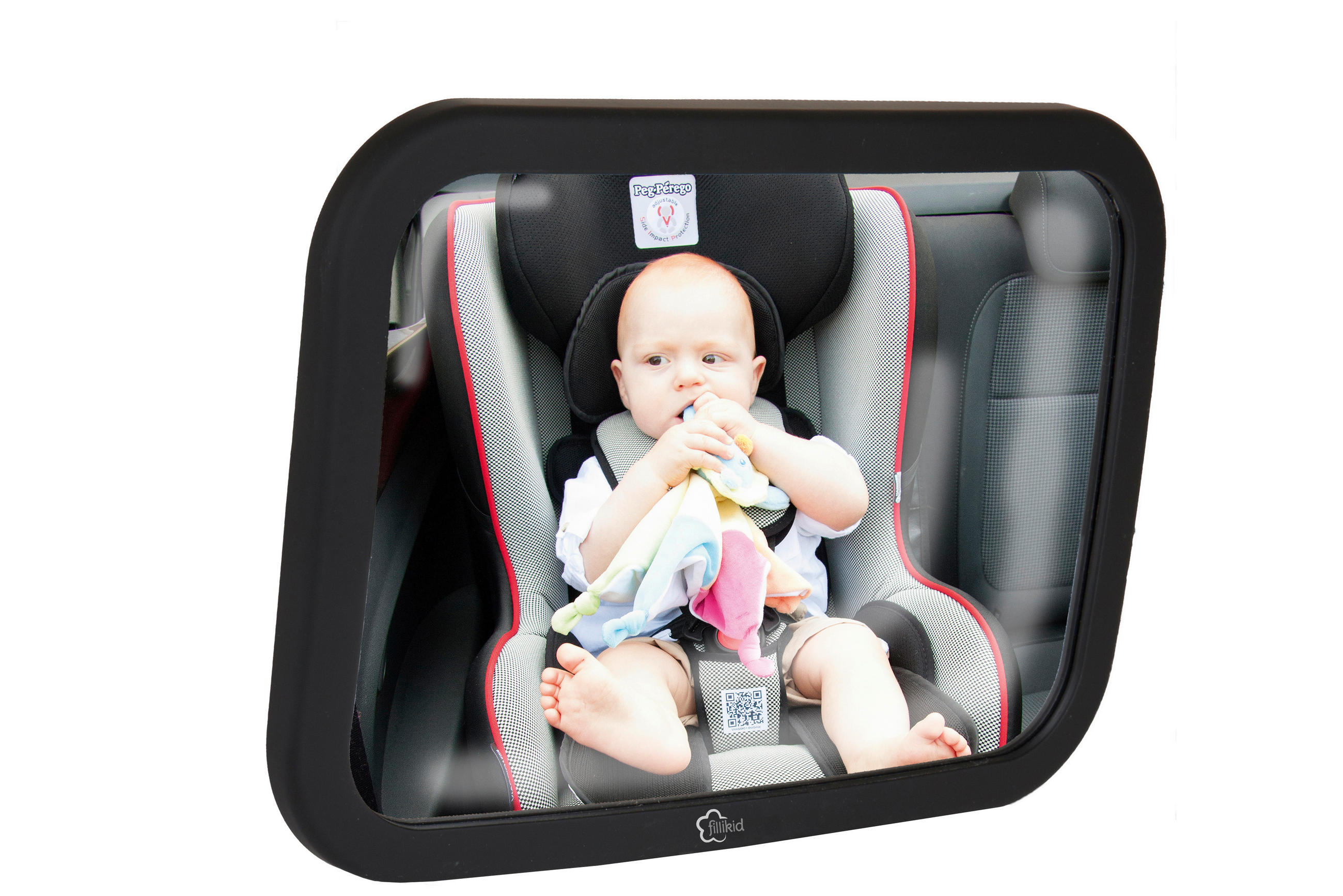 RÜCKSPIEGEL  - Schwarz, Basics, Kunststoff (9/6cm) - My Baby Lou