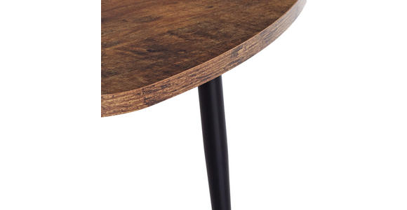 Couchtisch Holz 3er Set Rocky Naturfarben/ Schwarz - Schwarz/Naturfarben, MODERN, Holzwerkstoff/Metall (62/48/34,5/41/35/30cm) - Luca Bessoni
