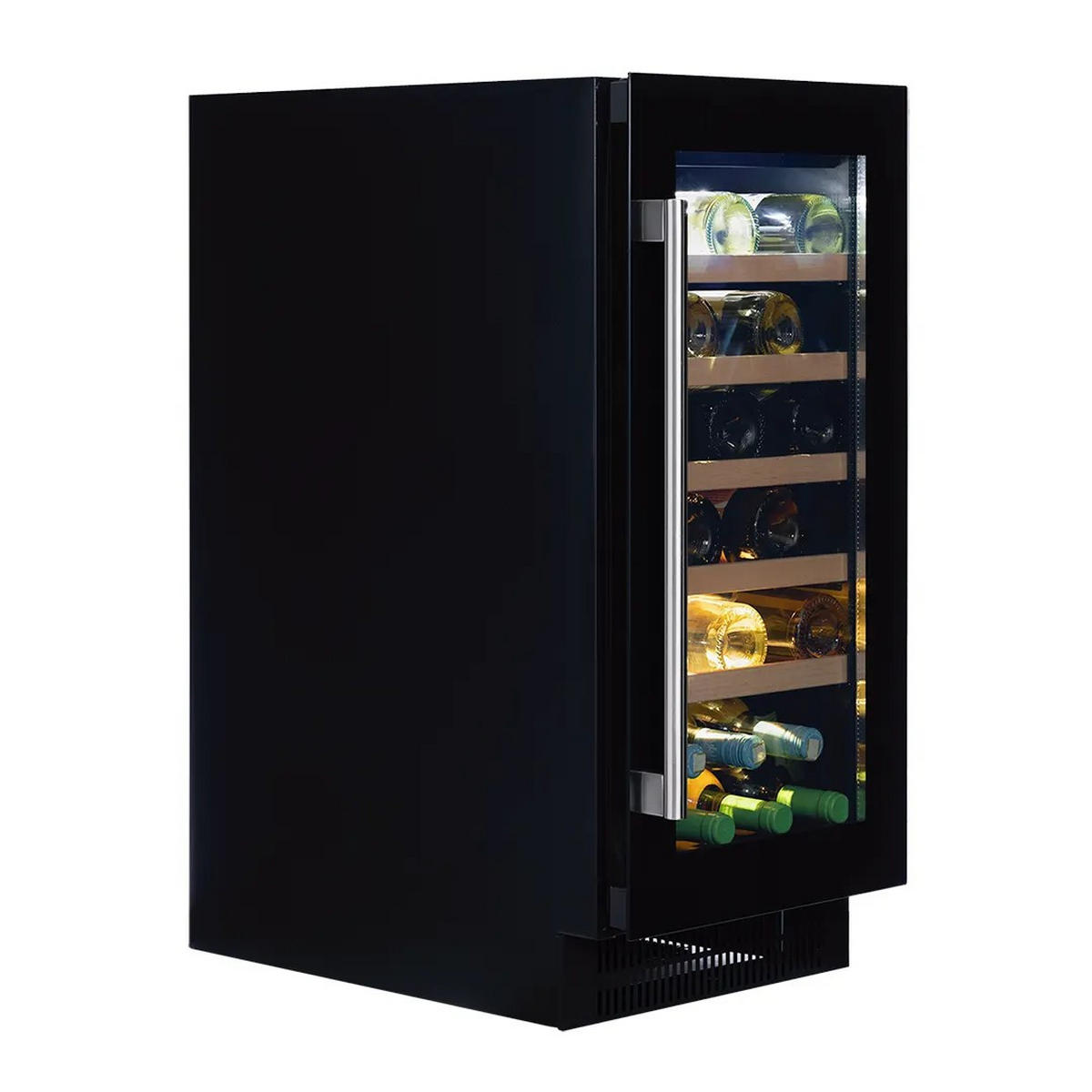 WEINKÜHLSCHRANK DAUF-32.83B  - Schwarz, Basics, Glas/Holz (38/82/56,3cm)