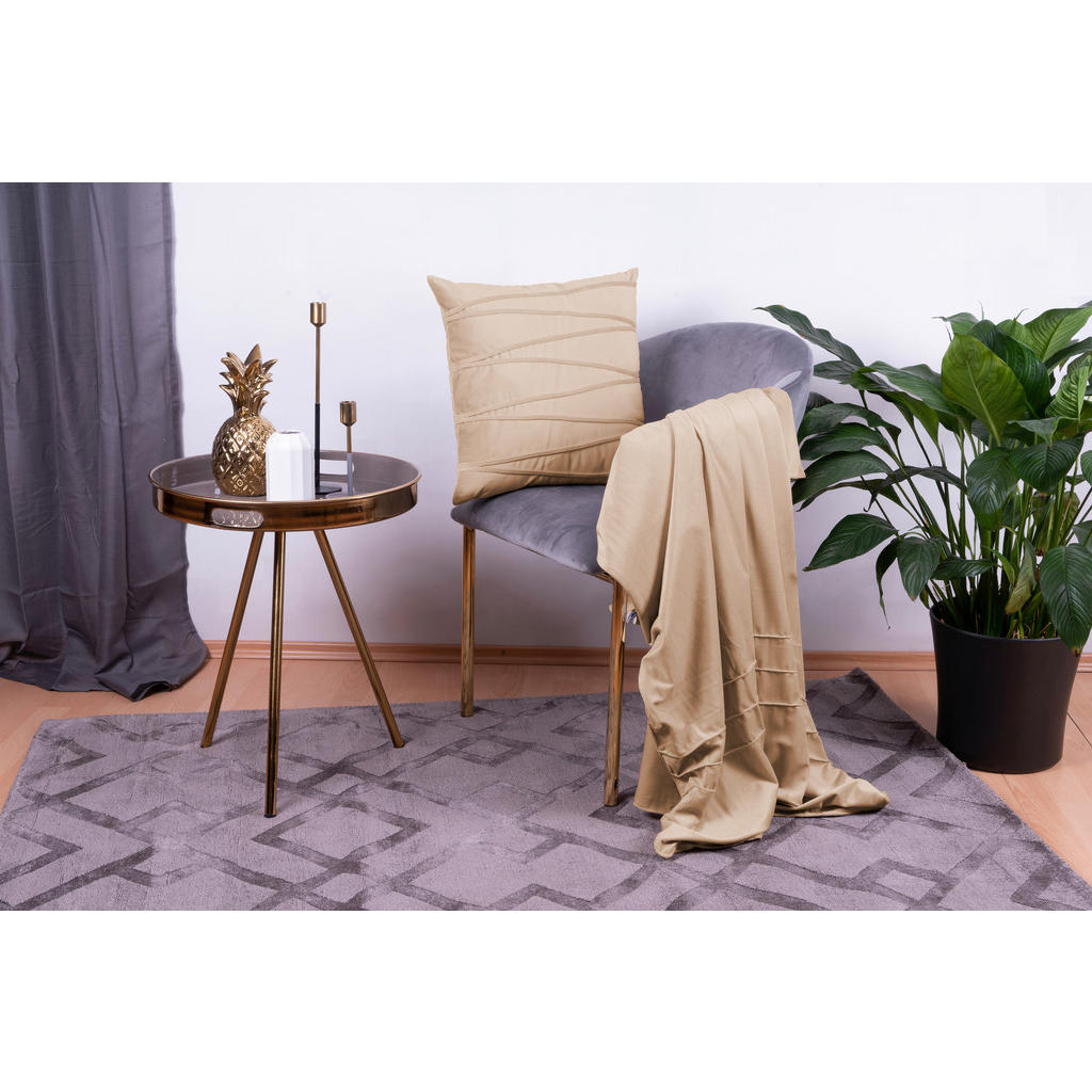 Thumbnail - Xxxl Kuschelset, Champagner, Textil, 2-teilig, Retro, Füllung: Polyester, 130x170x17 cm, Wohntextilien, Kissen, Dekokiss...