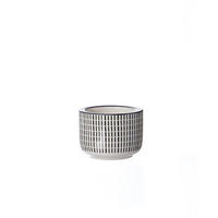 TEELICHTHALTER  - Schwarz/Weiß, Basics, Keramik (6/4cm) - Ritzenhoff Breker