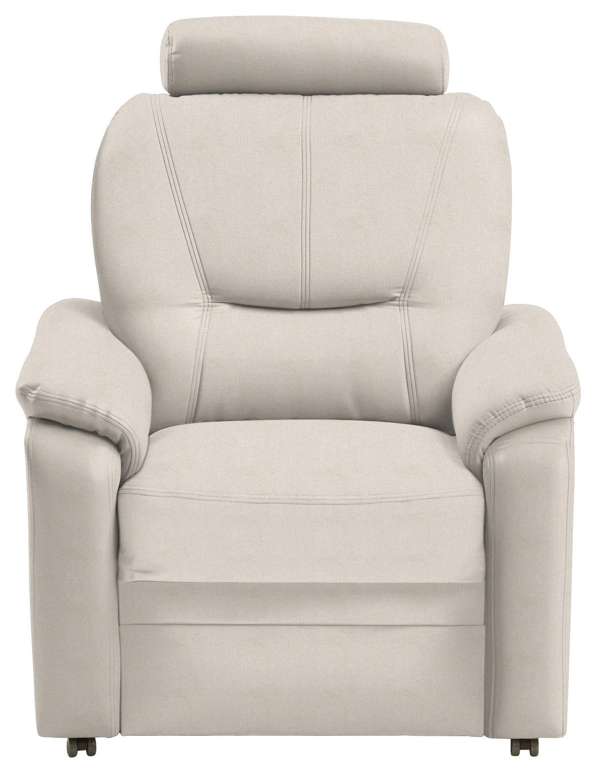 FERNSEHSESSEL Chenille Naturfarben  - Schwarz/Naturfarben, Konventionell, Kunststoff/Textil (90/96/89cm) - Beldomo Comfort