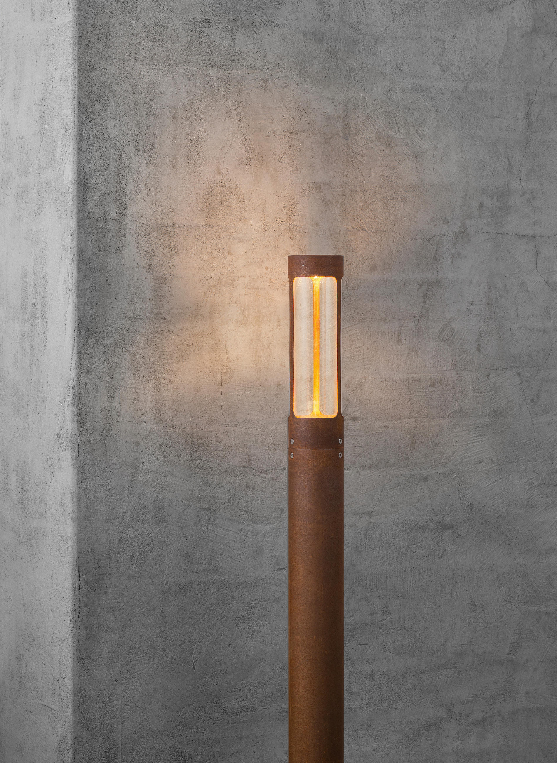 AUßENSTEHLEUCHTE 15/80 cm   - Rostfarben, Design, Metall (15/80cm) - Nordlux