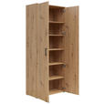 MEHRZWECKSCHRANK 80/195/40 cm  - Anthrazit/Schwarz, MODERN, Holzwerkstoff/Kunststoff (80/195/40cm) - Carryhome