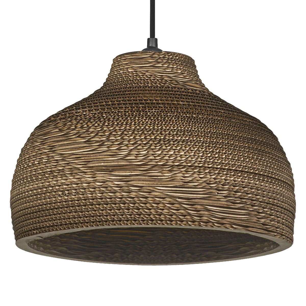 HÄNGELEUCHTE 36/132 cm  - Braun, Natur, Karton/Metall (36/132cm) - Osram