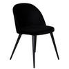 STOL stål sammet  - svart, Design, metall/textil (50/76,5/57cm) - Best Price