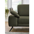 ECKSOFA in Echtleder Grau, Grün  - Schwarz/Grau, Design, Leder/Metall (332/193cm) - Dieter Knoll