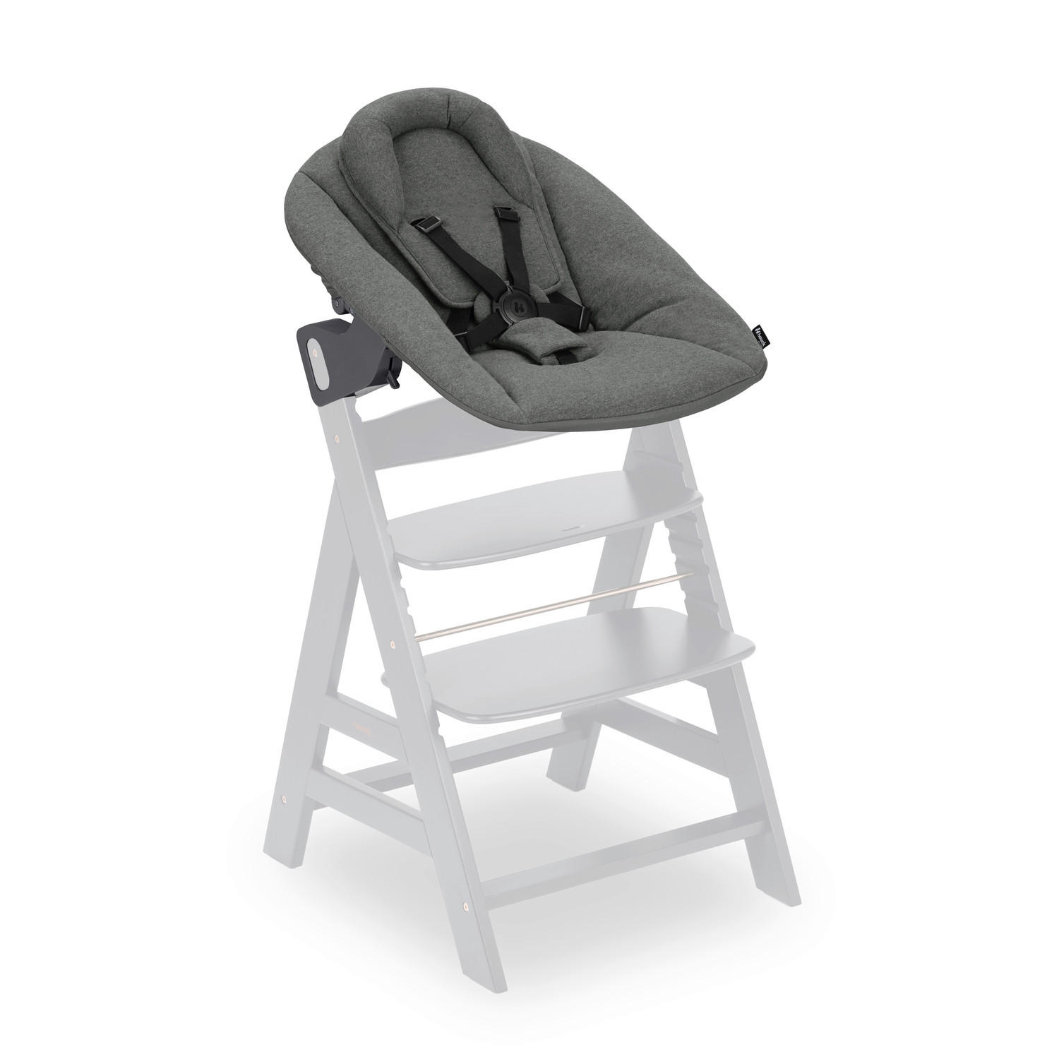 HOCHSTUHLLIEGE Alpha Bouncer Premium  - Anthrazit, Basics, Textil/Metall (66/51/49cm) - Hauck