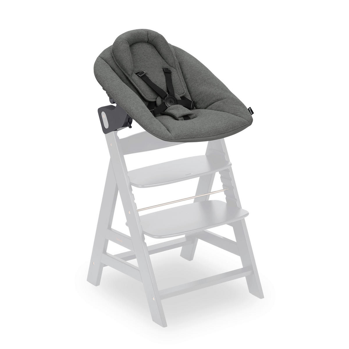 HOCHSTUHLLIEGE Alpha Bouncer Premium  - Anthrazit, Basics, Textil/Metall (66/51/49cm) - Hauck