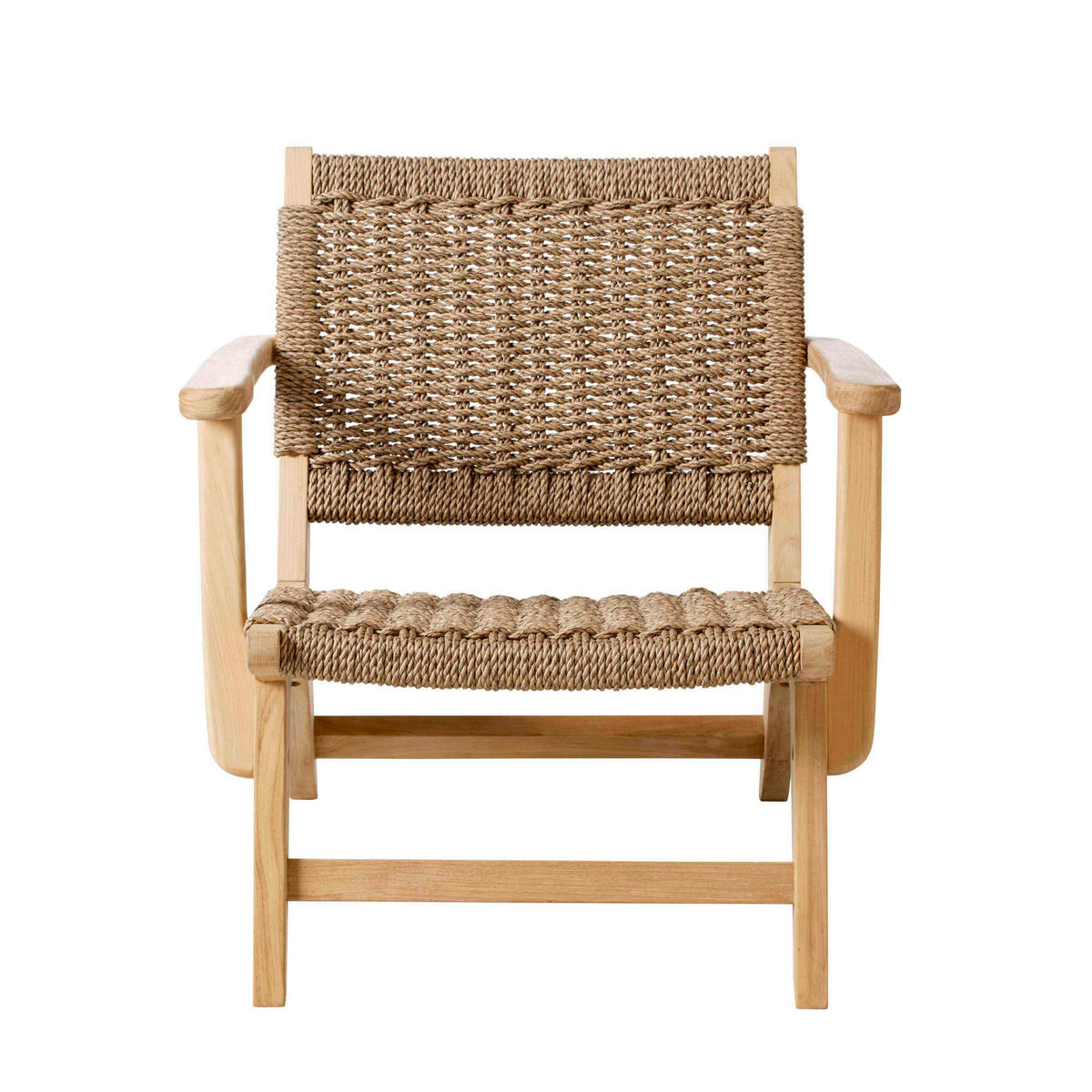 LOUNGESESSEL  - Braun/Teakfarben, Natur, Holz/Kunststoff (68/70/75cm) - Gardenson